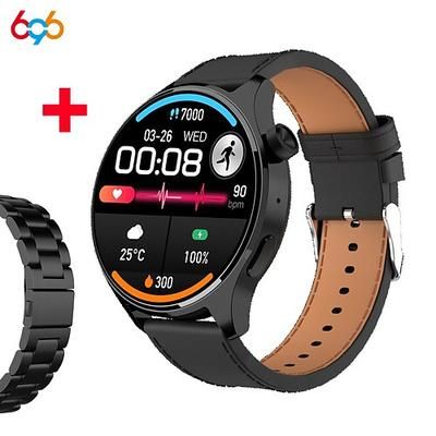 696 SK32 Orologio intelligente 1.58 pollice Orologio da Corsa Fitness Smartwatch Bluetooth ECGPPG Contapassi Promemoria chiamata Compatibile con Android iOS Da donna Da uomo Chiamate in vivavoce