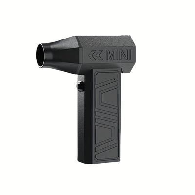 TEMU Powerful Dual Magnetic Nozzle Handheld Electric Turbo Fan - Usb Rechargeable, Airflow, For Hair Styling & Outdoor , Powerful Suction, Handheld Hair Dryer | Ergonomic Grip | Construction