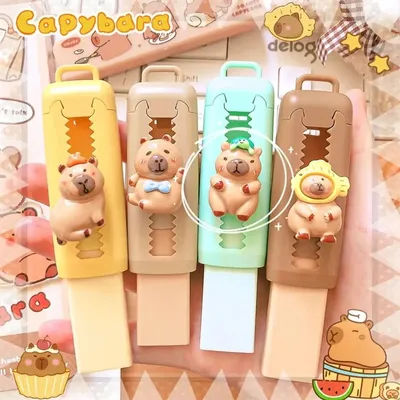 Kawaii Stationery Aesthetic stationery Office supplies school items Gift for kids Eraser Cute Capybara Eraser funny Rubber