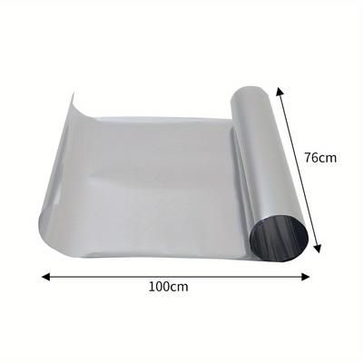 TEMU Reduction Window Film Thermal Insulation, Solar Glass Film Reflective Privacy Window Film - Protection, Sun Blocking, Easy & Stick Installation For Home And Office Windows Diy Friendly