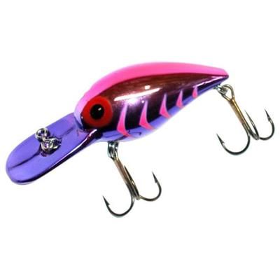 Brad's Wiggler Crankbait -3/8oz, 3in, 13ft Depth - Metallic Silver with Blue Herringbone