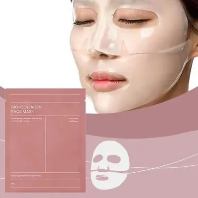 Overnight Bio Collagen Face Mask for Deep Hydration Pore Minimizing Moisturizing Brightening Skin Refreshment Skincare Treatment
