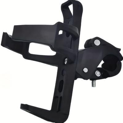 TEMU 360° Rotating Bike & Scooter Water Bottle Holder - Pp Material, Black - Secure Clamp For Electric Scooters, Mountain Bikes & Outdoor Cycling - Perfect Gift For Cyclists, Bike Accessories