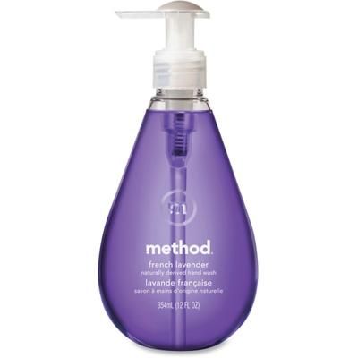 Method French Lavender Gel Hand Wash - French Lavender Scent - 12 Oz - Pump Bottle Dispenser - Bacteria Remover - Hand - Lavender
