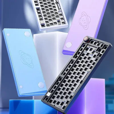 LEOBOG Hi75 Wired Mechanical Keyboard Kit Hi75 Knob Core Keycaps FR4 Positioning Plate Hi75 Accessories Gamer Gifts