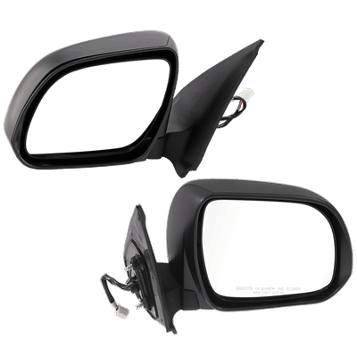 JC Whitney Mirror Textured Black, Driver & Passenger Side, 1-year limited warranty SET-JTY168ER