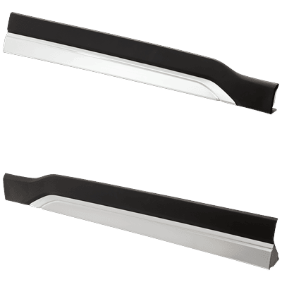 Replacement Door Molding & Beltlines Textured, Front, Driver Passenger Side, Lower, 1-year unlimited-mileage warranty SET-RS46170009