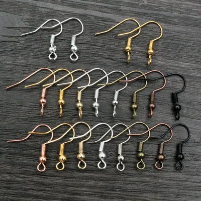 100 pièces 20*17mm oreille crochets boucles d'oreilles fermoirs résultats boucles d'oreilles fils pour bijoux fournitures exécutives en gros