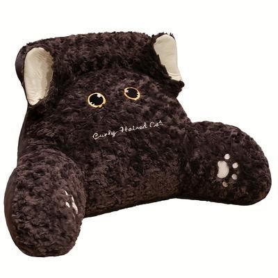 TEMU 2025 Reading Pillow, Headboard Cushion (including Pillow Core), Cartoon , Cozy Plush Waist Support Pillow For Reading, Sofa & Tatami - Soft Backrest Cushion - Free Shipping For Orders Over 35