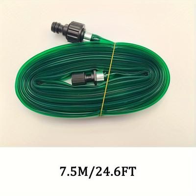 TEMU 1pc Universal Drip Irrigation Hose, Plastic Garden Lawn Watering Tubing With European And American Thread Standard Connector, Efficient Lawn Care