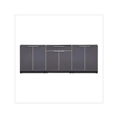 NewAge Outdoor Kitchens Aluminum Slate 3-Piece Outdoor Kitchen Set (No Countertop)