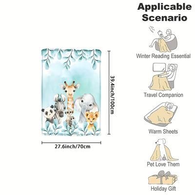 TEMU 1 Personalized Custom Fleece, Cute Animal Fleece Customized , Soft And Warm Moment Blanket, Holiday Gift For , Family, And Lovers, Suitable For Napping, Camping, And Traveling.