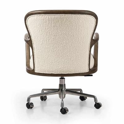 Caswell 26W x 28D x 35H Off White/Brown Chair - Four Hands