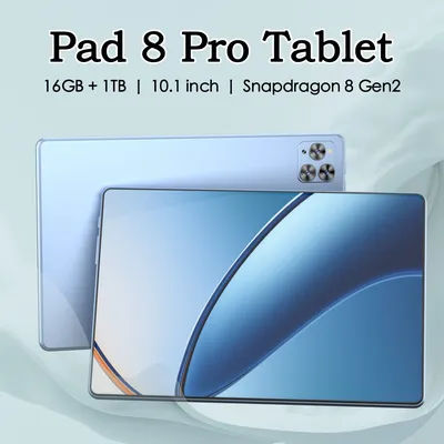 Pad 8 Pro 10.1" inch 120Hz Full Screen Tablet Snapdragon 8 Gen2 24MP+48MP 16GB RAM+1024GB ROM 10000mAh Battery 5G Android 13