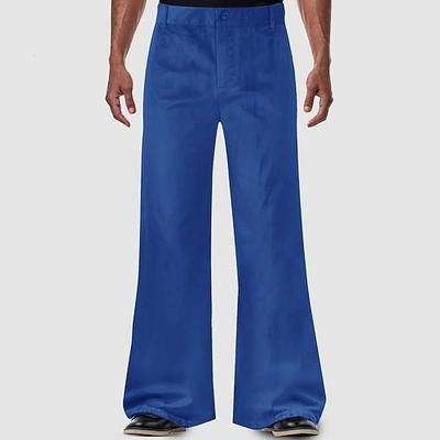Retrò Vintage Anni '60 Hippie Lunghezza lunga Pantaloni Pantaloni a zampa d'elefante Pantaloni a zampa Hippie Tinta unica Costume Per uomo Halloween Carnevale Mascherata Festival Musicale Evento
