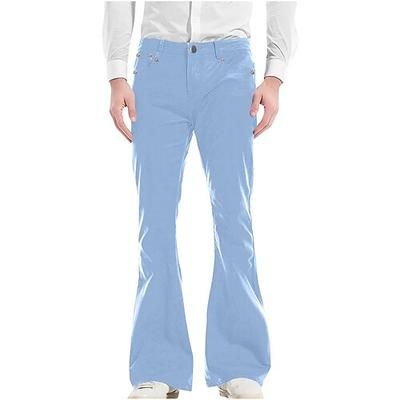 Retrò Vintage Anni '60 Hippie Lunghezza lunga Pantaloni Pantaloni a zampa d'elefante Pantaloni a zampa Hippie Tinta unica Costume Per uomo Halloween Carnevale Mascherata Festival Musicale Evento