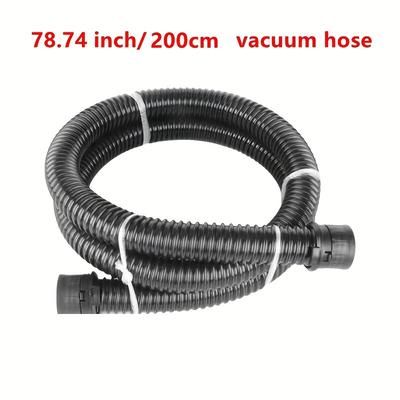 TEMU 157.4 Inch Flexible Vinyl Vacuum Hose For Wall Sander - No Power Needed, Dust Collection Bag Accessory, 400cm Length, Black