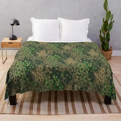 Dot 44 German WW2 camouflage pattern Throw Blanket Polar blanket Cute Blanket blankets for beds thin blanket