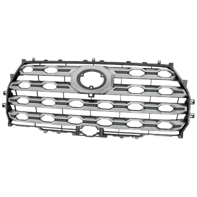 Replacement Grille Assembly Plastic Painted Gray Grille, 1-year unlimited-mileage warranty RT07010121Q
