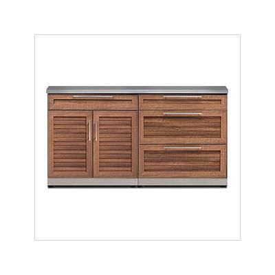 NewAge Outdoor Kitchens Grove 3-Piece Outdoor Kitchen Set with Countertops