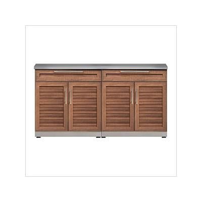 NewAge Outdoor Kitchens Grove 3-Piece Outdoor Kitchen Set with Countertops