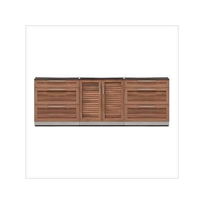 NewAge Outdoor Kitchens Grove 3-Piece Outdoor Kitchen Set (No Countertop)