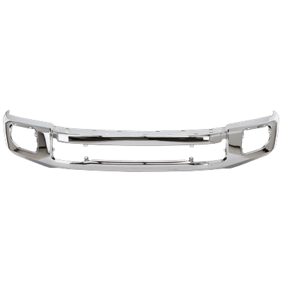 JC Whitney Bumper Steel Chrome, Front, 1-year unlimited-mileage warranty RF01010083