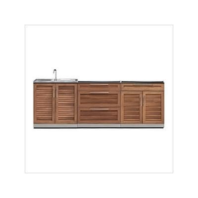 NewAge Outdoor Kitchens Grove 3-Piece Outdoor Kitchen Set (No Countertop)