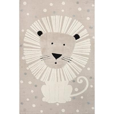 Tappeto bambini leone, beige, 140 x 200 cm