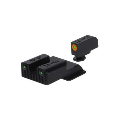 USED TruGlo TG-TG231MP4C Tritium Pro Night Sights Square Green With Orange Outline Fr