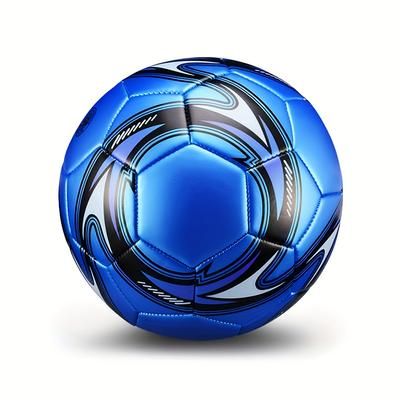 TEMU Durable Size 5 Adult Soccer Ball - Non-explosive, Training And Outdoor Play, Scheme, Machine-stitched Pvc, Ideal For Christmas, Valentine's Day, New Year, Celebrations, Suitable For All