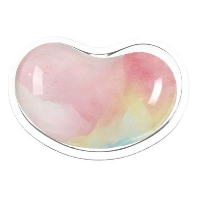 Silicone Gel Wrist Rest Pad, Heart-Shaped Colorful Wrist Support,Summer Cool Hand Pillow for Office, Home Pain Relief