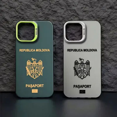 Moldova Passport Phone Case For iPhone 16 15 14 13 12 11 mini Pro Max X XR XSMAX 8 7 Plus Anti Fall Matte Back Cover
