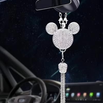 TEMU 1pc Car Pendant With A Jeweled Charm