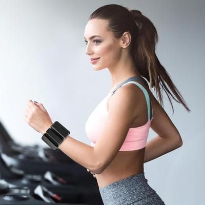 TEMU 2pcs Adjustable Wrist & Ankle Weights For - 1lb Each, Firm & Strong Straps, Breathable & Waterproof Design, Yoga, Pilates, Running, And Aerobics (blue/green/purple), Gym Accessories