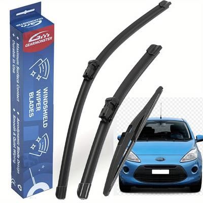 "TEMU Windshield Wiper Blade Kit For Fiat 500 Front And Rear 24"14"11""