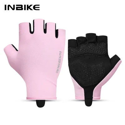 INBIKE New Summer Cycling Gloves Half Finger MTB Gloves Mountain Bike Breathable Gym Sports Gloves Cycling Accessories