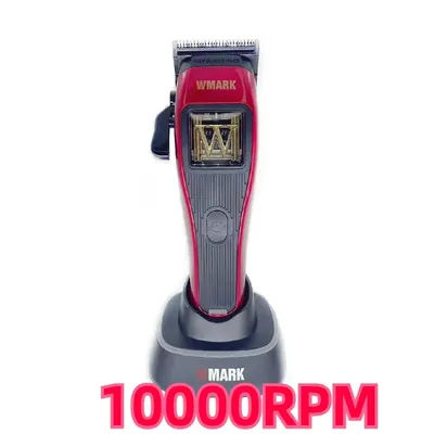 WMARK NG-X1 High Speed Professional Hair Clippers Microchipped Magnetic Motor 10000RPM 9V Motor with 2 spare skins,Haircutter