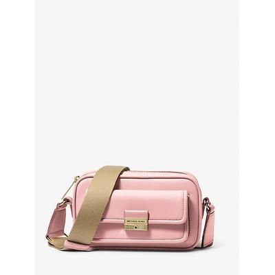 Michael Kors Bradshaw Extra-Small Leather Camera Crossbody Bag Pink One Size