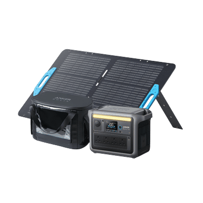 Anker SOLIX C1000 Solar Generator + 100W Solar Panel + Water-Resistant Case