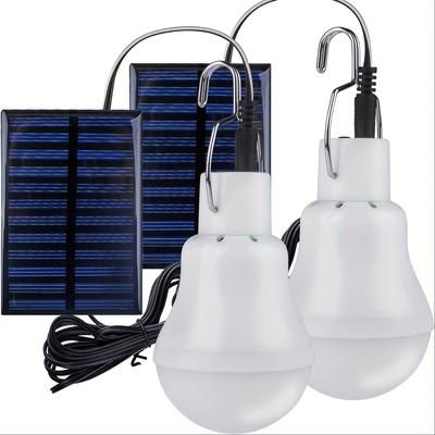 TEMU 1/2 Solar Light Bulbs For Indoor And Outdoor Use, Energy-saving Bulbs Suitable For Gardens, Yards, Garages, Outdoor And Home Lighting, Solar Lights, And Tent Camping Lights.