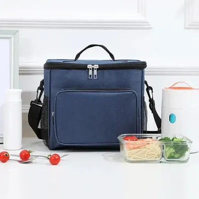 Convenient Large Capacity Manual Bill of Lading Shoulder Oxford Thick Insulation Bag for Outdoor Picnic Camping Lunch