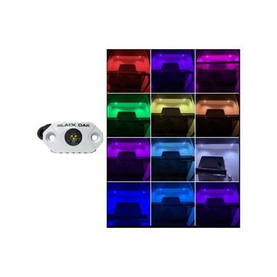 Black Oak LED Rock Accent LED Light White Housing RGB MAL-RGB