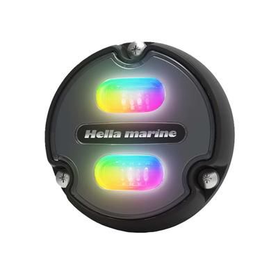 Hella Marine Apelo A1 RGB 1800 Lumens LED Underwater Light w/ Black Housing Charcoal Lens 016146-001