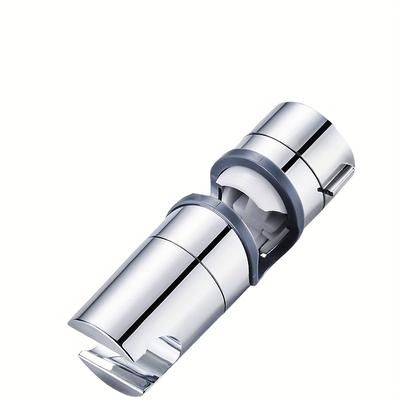 TEMU Adjustable Shower Head Holder, Universal Fit, No-drill Wall Mount, Sleek , Durable Metal Construction, Modern Bathrooms, Shower Accessory | Sleek Shower Design | Nodrill Installation, Shower