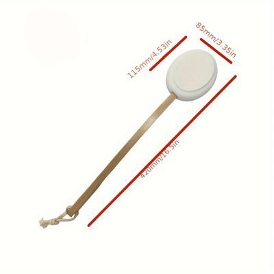 TEMU Back Applicator- Long-handled Bath Brush Easily To Shower Tools For Body Lotions, Moisturizers, Sunscreens- No Required, Suitable For The Elderly, Women