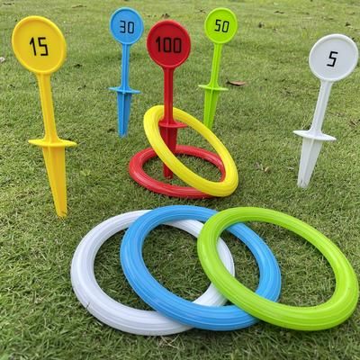 TEMU 1 Set Of Outdoor Beach Sports Throwing Rings, Grass , Ring Throwing Games, Suitable For Happiness And Interactive Entertainment With ,