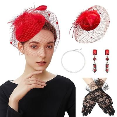 Anni 1920 Il grande Gatsby Fascia Flapper Il grande Gatsby Retrò Glitter scintillanti Cristallo / Strass Costume Per donna Carnevale Mascherata Abbigliamento da sera Mascherata Festival Adulti Guanti