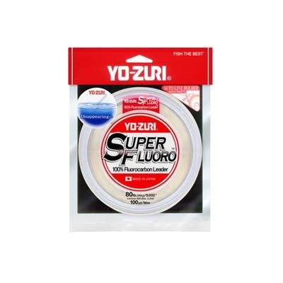 Yo-Zuri Superfluoro Fishing Line 100yd 80lb Natural Clear YZ SF 80LB NCL 100YD