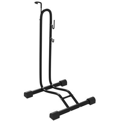 "TEMU Bike Rack, Vertical & Horizontal Bike Stand Bicycle Storage Stand With Adjustable Hooks, Fits 6"-28" And 700c Bikes, For Garage Indoor Outdoor Use"